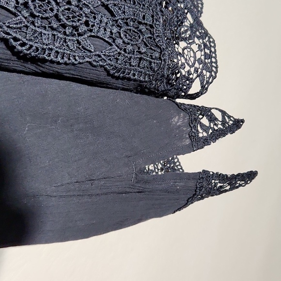 Issac Mizrahi Dress Top Womens Size XXL Lace V Neck Tunic Boho Whimsigoth - Picture 4 of 11